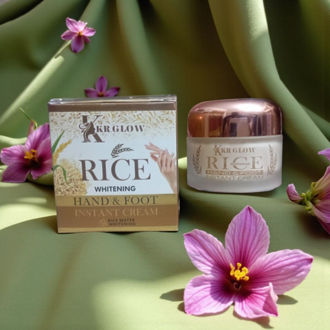 KKR Glow Rice Whitening Hand And Foot Instant Cream – Premium Italian Formula