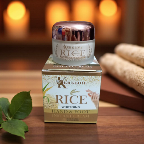 KKR Glow Rice Whitening Hand And Foot Instant Cream – Premium Italian Formula
