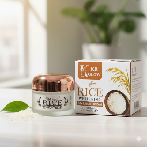 KKR Glow Rice Whitening Day &amp; Night Cream – Instant Radiance, Anytime!
